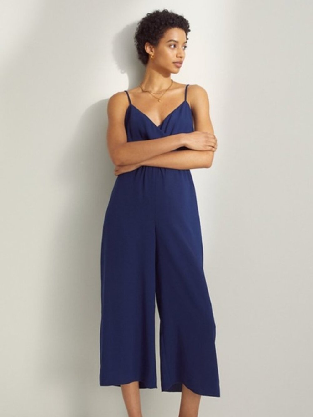 ARITZIA WILFRED Melodie Jumpsuit in Navy Size M